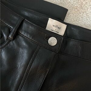 Aritzia faux leather pants